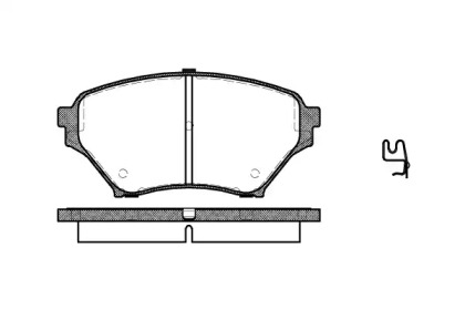 Комплект тормозных колодок WOKING P9503.02