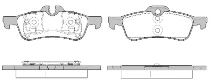 Комплект тормозных колодок WOKING P9623.20