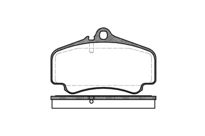 Комплект тормозных колодок WOKING P9633.00