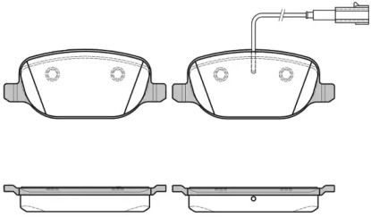 Комплект тормозных колодок WOKING P9783.12