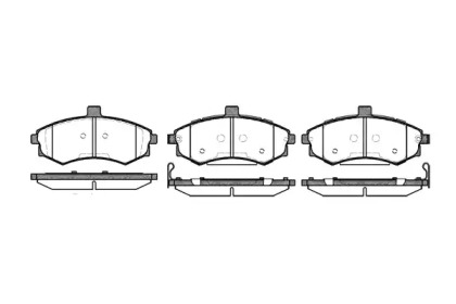 Комплект тормозных колодок WOKING P9933.02