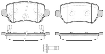 Комплект тормозных колодок WOKING P8573.22