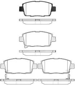 Комплект тормозных колодок WOKING P8713.42