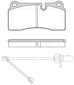 Комплект тормозных колодок WOKING P8833.21