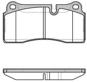 Комплект тормозных колодок WOKING P8833.40