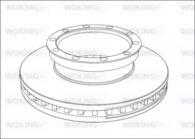 Тормозной диск WOKING NSA1010.20