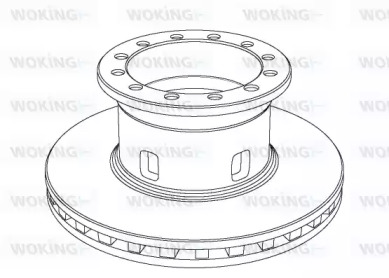 Тормозной диск WOKING NSA1020.20