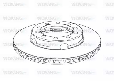 Тормозной диск WOKING NSA1028.20