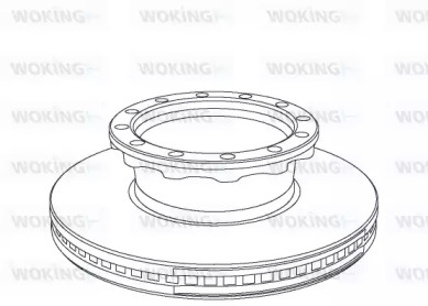 Тормозной диск WOKING NSA1029.20