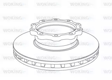 Тормозной диск WOKING NSA1038.20