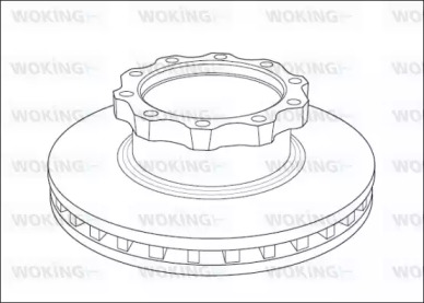 Тормозной диск WOKING NSA1039.20