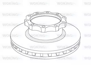 Тормозной диск WOKING NSA1042.20