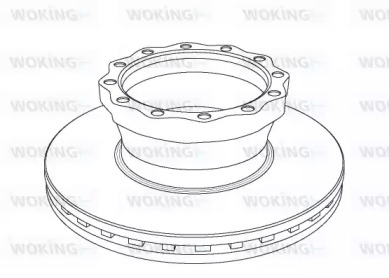 Тормозной диск WOKING NSA1043.20