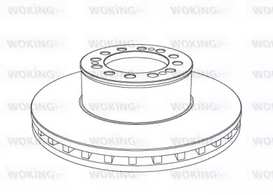 Тормозной диск WOKING NSA1046.20