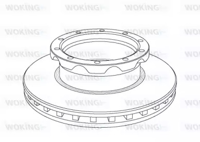 Тормозной диск WOKING NSA1050.20