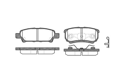 Комплект тормозных колодок WOKING P11513.02