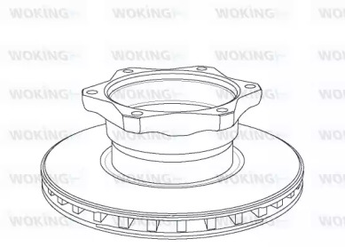 Тормозной диск WOKING NSA1052.20