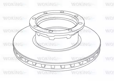 Тормозной диск WOKING NSA1056.20