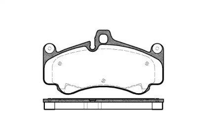 Комплект тормозных колодок WOKING P11663.00