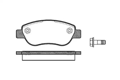 Комплект тормозных колодок WOKING P11693.00