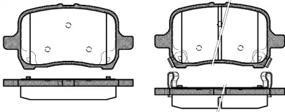 Комплект тормозных колодок WOKING P11893.22