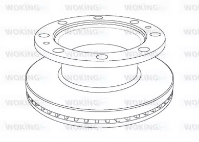 Тормозной диск WOKING NSA1103.20