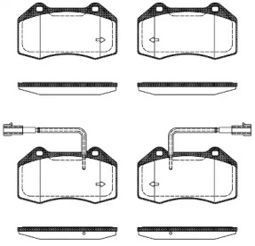 Комплект тормозных колодок WOKING P10133.22