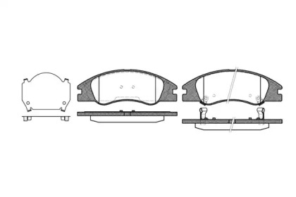 Комплект тормозных колодок WOKING P10343.02