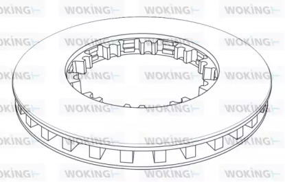 Тормозной диск WOKING NSA1143.21