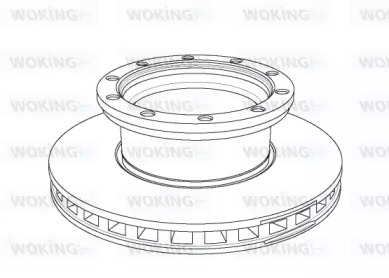 Тормозной диск WOKING NSA1144.20