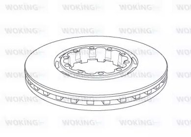 Тормозной диск WOKING NSA1153.20