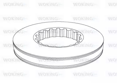 Тормозной диск WOKING NSA1161.10