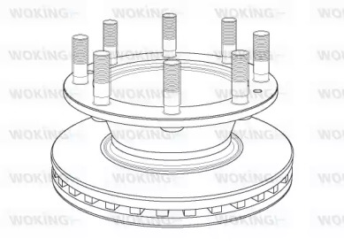 Тормозной диск WOKING NSA1163.20