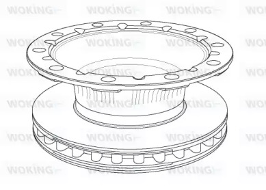 Тормозной диск WOKING NSA1170.20