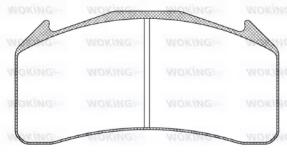 Комплект тормозных колодок WOKING JSA 11713.10