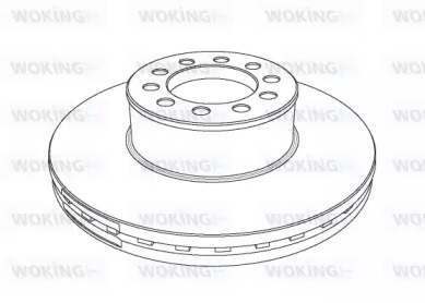 Тормозной диск WOKING NSA1173.20