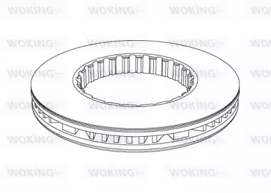 Тормозной диск WOKING NSA1177.20