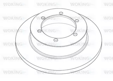 Тормозной диск WOKING NSA1191.10