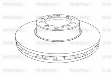 Тормозной диск WOKING NSA1193.20