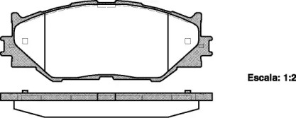 Комплект тормозных колодок WOKING P13013.00