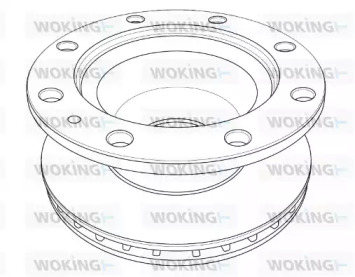 Тормозной диск WOKING NSA1202.20