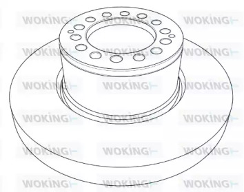 Тормозной диск WOKING NSA1205.10