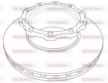 Тормозной диск WOKING NSA1207.20