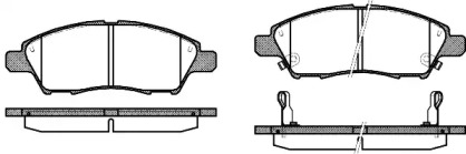 Комплект тормозных колодок WOKING P13103.02