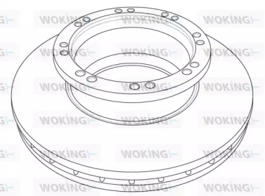 Тормозной диск WOKING NSA1215.20