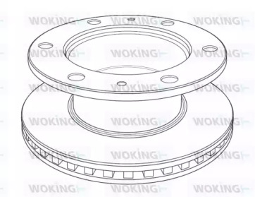 Тормозной диск WOKING NSA1220.20