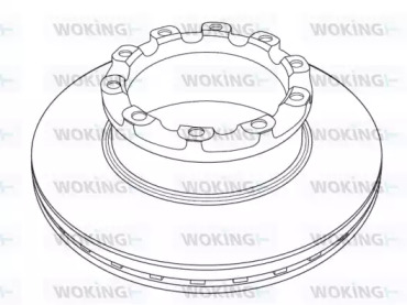 Тормозной диск WOKING NSA1224.20