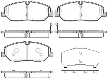 Комплект тормозных колодок WOKING P13263.32