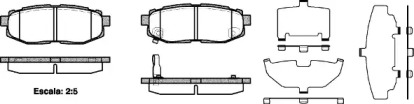 Комплект тормозных колодок WOKING P13283.01