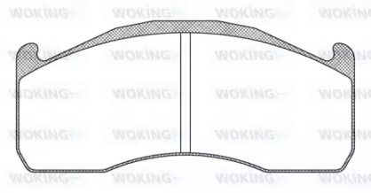 Комплект тормозных колодок WOKING JSA 12283.10